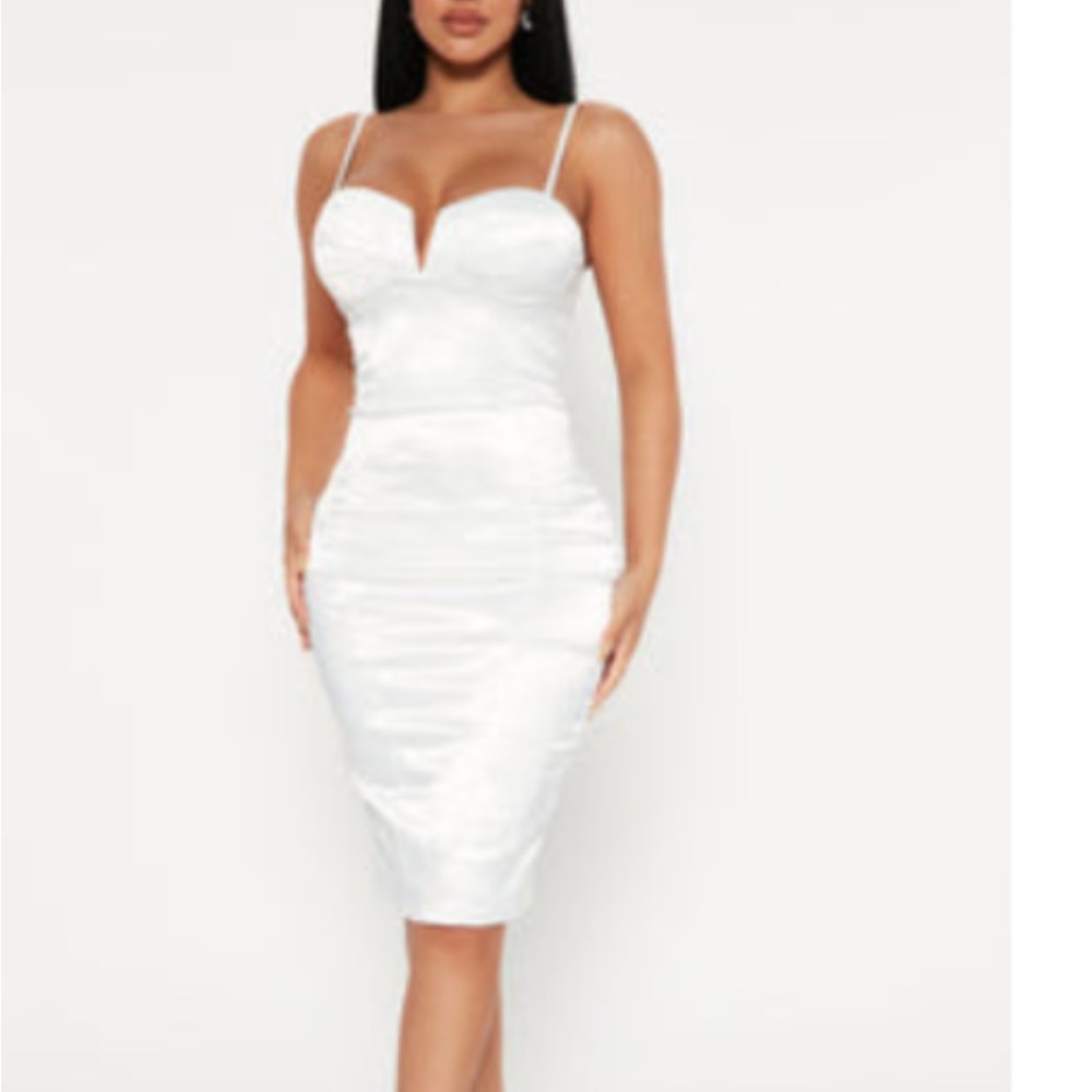White cocktail dress